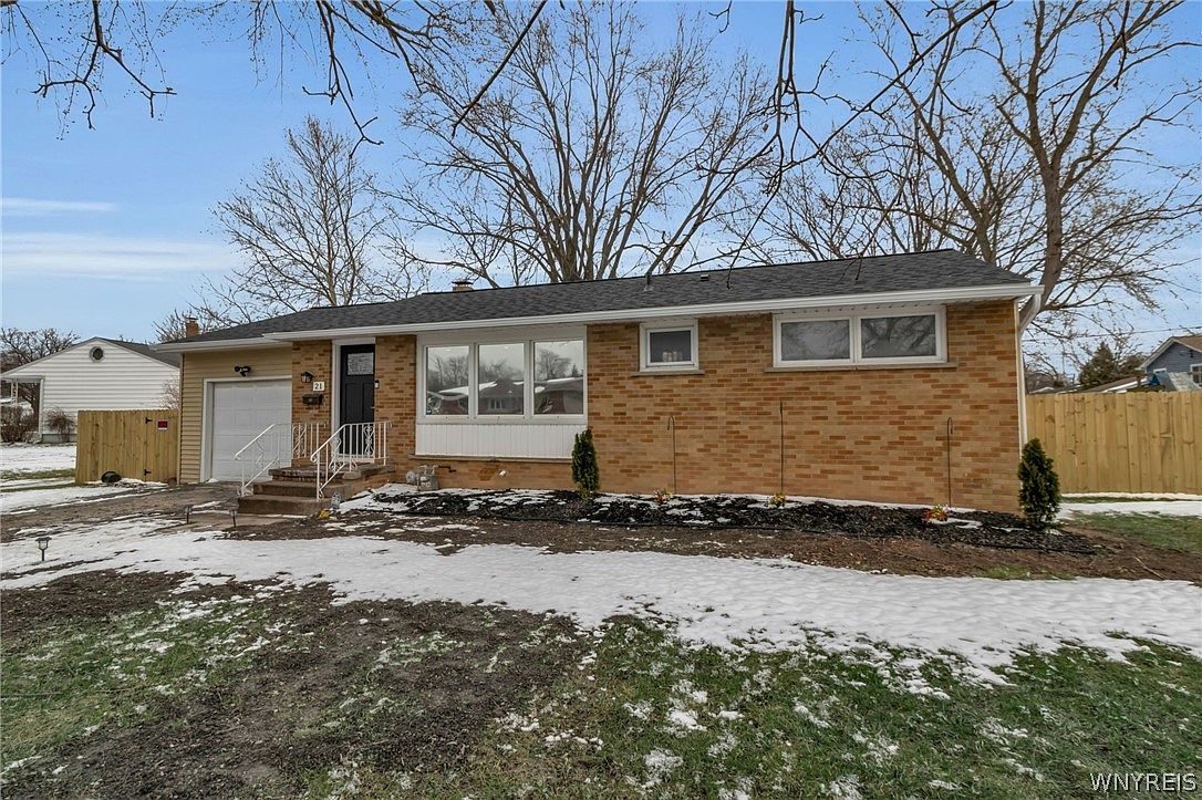 The renovated brick ranch on Eisenhower Drive, Lockport, New York