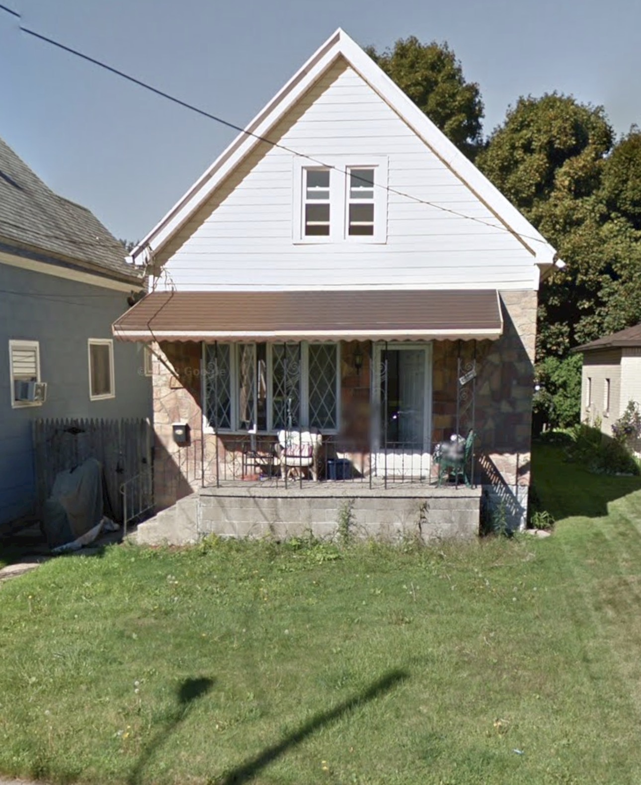 The home on Weimar Street, Buffalo, New York, currently under renovation